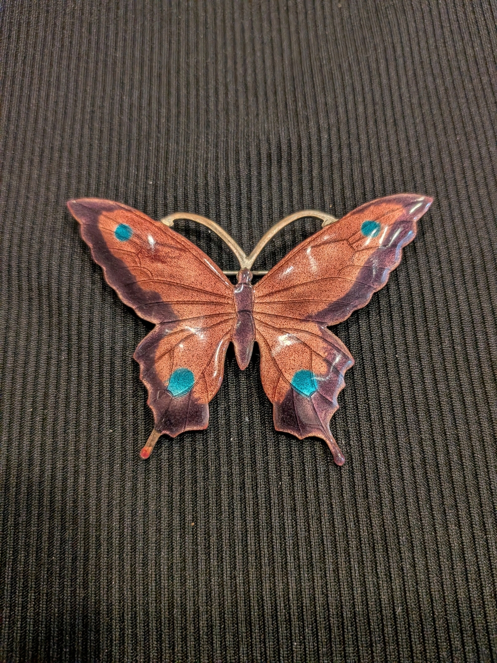 B#3: Vintage 1930 - 1940s Silver Butterfly Brooch